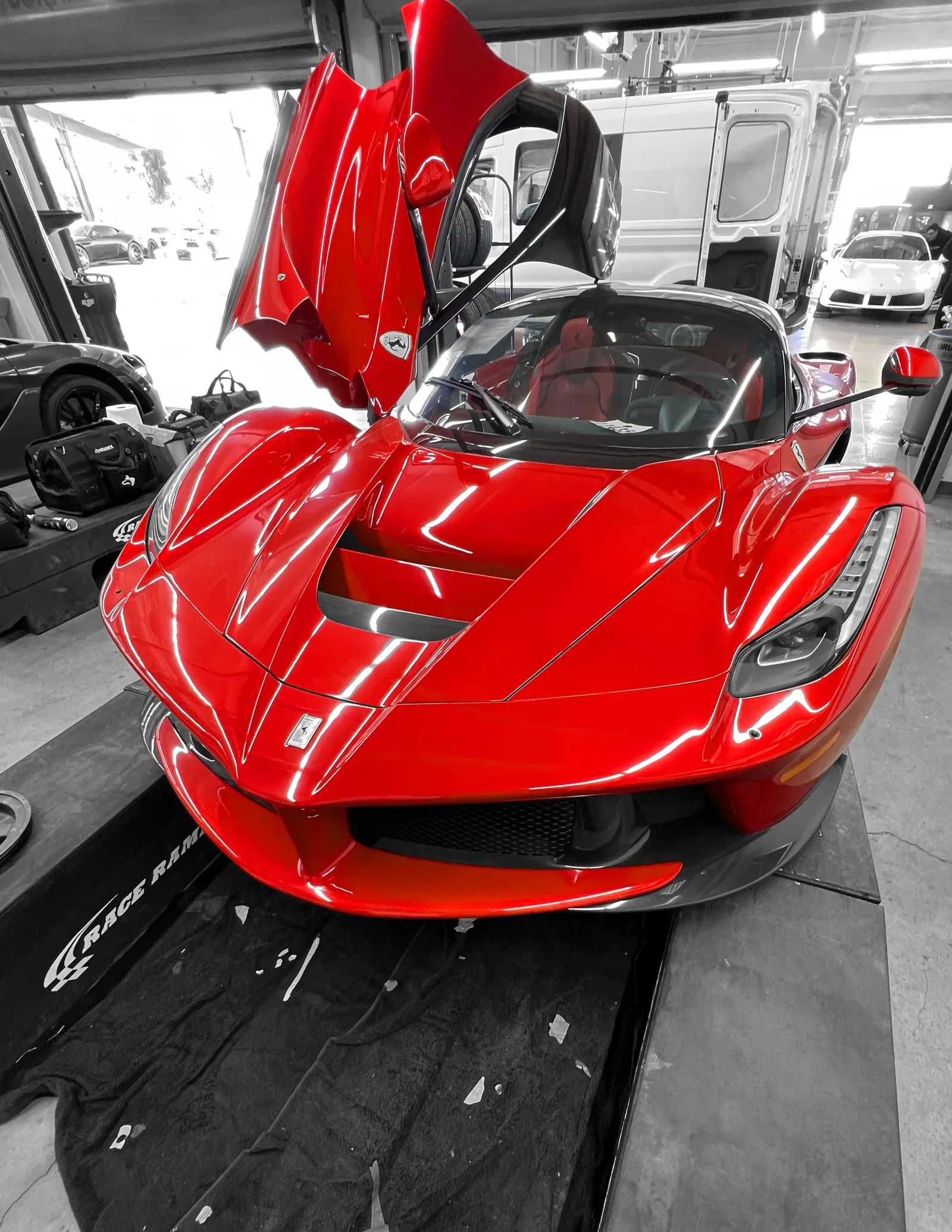 A LaFerrari photographed for Pacific Match Paint